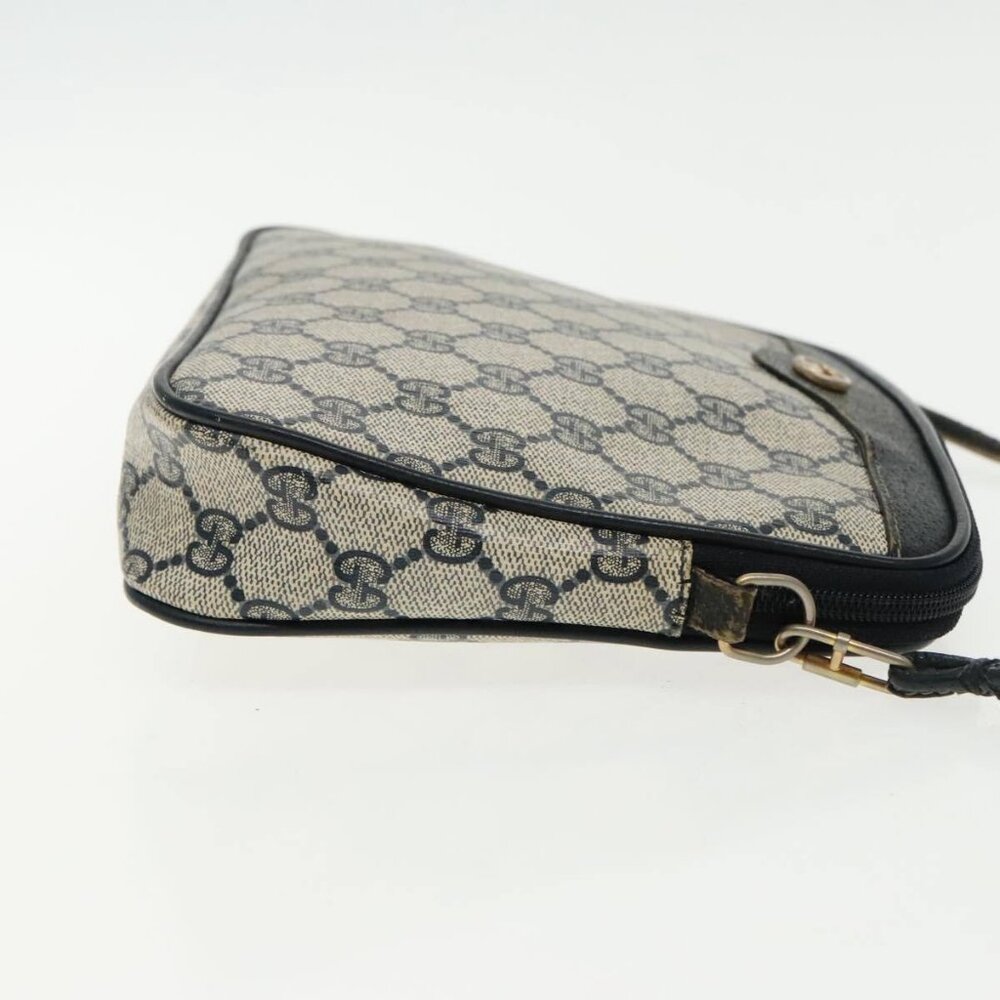 GUCCI GG Supreme Shoulder Bag PVC Navy 156 02 066 Auth ar12605 - Picture 3 of 16
